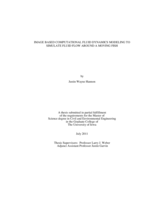 Image based computational fluid dynamics modeling to simulate fluid flow around a moving fish
