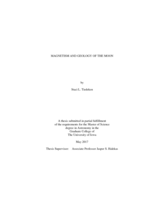 Magnetism and geology of the moon