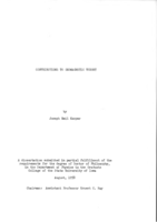 Contributions to geomagnetic theory