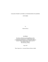 College student activism: an exploration of learning outcomes