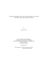 A logistic regression analysis of score sending and college matching among high school students