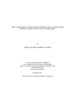 Using contingency contracting to improve social interactions between students with ASD and their peers