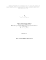 Methods for improving performance of particle tracking and image registration in computational lung modeling using multi-core CPUs And GPUs