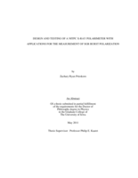 Design and testing of a NITPC X-ray polarimeter with applications for the measurement of SGR burst polarization