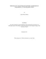 Personality and intimate partner aggression in Gorakhpur, Uttar Pradesh, India