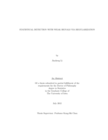 Statistical detection with weak signals via regularization