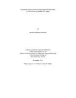 Economic regulation in the taxicab industry: a case study of Iowa City, Iowa