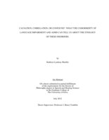 Causation, correlation, or confound? What the comorbidity of language impairment and ADHD can tell us about the etiology of these disorders