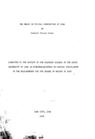 The Negro in typical communities of Iowa