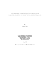 Virtual imagery in nineteenth century French travel narratives: perception and description of architectural space