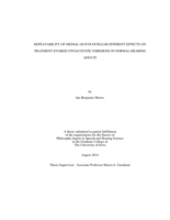Repeatability of medial olivocochlear efferent effects on transient-evoked otoacoustic emissions in normal-hearing adults