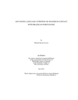 Advanced language attrition of Spanish in contact with Brazilian Portuguese