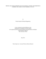 Trends and characteristics of occupational suicide and homicide in farmers and agriculture workers, 1992-2010