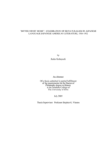 "Bitter sweet home": celebration of biculturalism in Japanese language Japanese American literature, 1936-1952