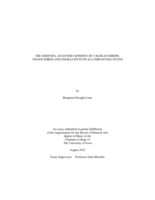 The oddities, an entertainment by Charles Dibdin, transcribed and engraved with accompanying notes