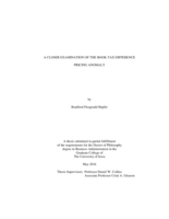 A closer examination of the book-tax difference pricing anomaly