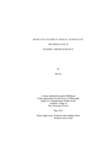 From love letters to digital technology: the mediation of modern Chinese romance
