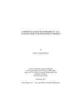 Coherence-based transmissibility as a damage indicator for highway bridges