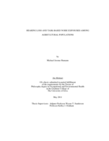 Hearing loss and task-based noise exposures among agricultural populations