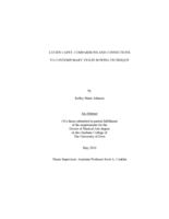 Lucien Capet: comparisons and connections to contemporary violin bowing technique