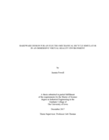 Hardware design for an electro-mechanical bicycle simulator in an immersive virtual reality environment