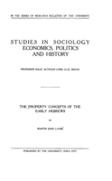 The property concepts of the early Hebrews