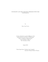 Stochastic last-mile delivery problems with time constraints