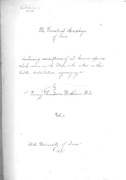 The terrestrial Adephaga of Iowa, including descriptions of all known species which occur in the state, with notes on their habits, distribution, synonymy, etc