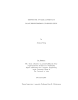 Transitive inverse-consistent image registration and evaluation