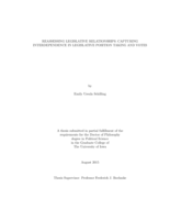 Reassessing legislative relationships: capturing interdependence in legislative position taking and votes