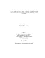 Portraits of good intentions: diversity education in the commonplaces as experienced by preservice social studies teachers