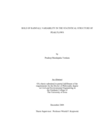 Role of rainfall variability in the statistical structure of peak flows