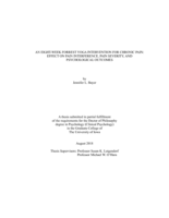 An eight-week forrest yoga intervention for chronic pain: effect on pain interference, pain severity, and psychological outcomes