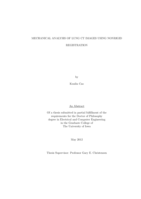 Mechanical analysis of lung CT images using nonrigid registration