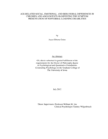 Age-related social, emotional, and behavioral differences in children and adolescents manifesting the symptom presentation of nonverbal learning disabilities