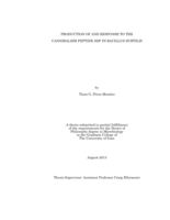 Production of and Response to the Cannibalism Peptide SDP in Bacillus subtilis