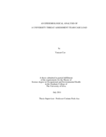 An epidemiological analysis of a university threat assessment team case load