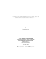 Numerical framework for mesoscale simulation of heterogeneous energetic materials