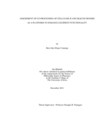 Assessment of co-processing of cellulose II and silicon dioxide as a platform to enhance excipient functionality
