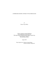 Compressed sensing applied to weather radar