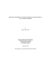 Microglial responses to ethanol exposure in a mouse model of fetal alcohol syndrome