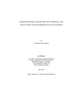 Possess His Books: Shakespeare, New Audiences, and Twenty-First Century Performances of The Tempest