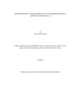 Representations of African-American life In Alexander Zemlinsky's Sinfonsiche [sic] Gesänge, O20