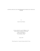 Mapping distance one neighborhoods within knot distance graphs