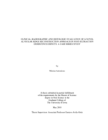 Clinical, radiographic and histologic evaluation of a novel alveolar ridge reconstruction approach in post-extraction dehiscence defects: a case series study