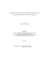 The effects of skill training on preference for individuals with severe to profound multiple disabilities