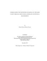 Understanding the partitioning of rainfall by the maize canopy through computational modelling and physical measurements