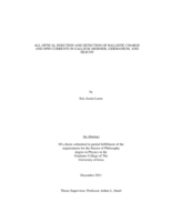 All optical injection and detection of ballistic charge and spin currents in gallium arsinide, germanium, and silicon