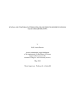 Spatial and temporal patterns of land-use induced sedimentation in Clear Creek Basin, Iowa