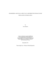 Engineering and legal aspects of a distributed storage flood mitigation system in Iowa